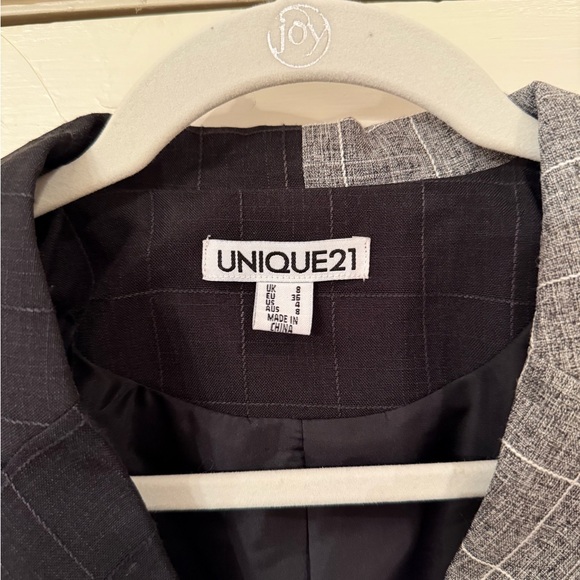 Unique 21 Black and Gray Blazer Dress - Picture 2 of 3